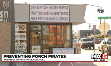 One business owner in downtown Las Vegas offers a way for residents to protect packages from porch pirates.