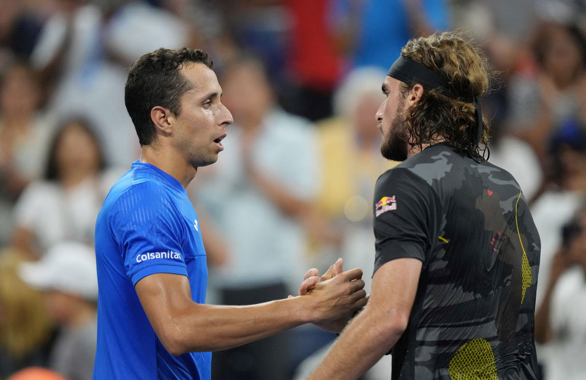 <i>Jerry Lai/USA Today Sports/Reuters</i><br/>Stefanos Tsitsipas