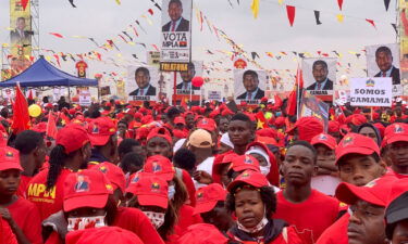 Voters in the oil-rich African nation of Angola will go to the polls on August 24 to decide who will lead the country. Supporters of Angola's president and leader of the ruling MPLA Joao Lourenco attend their party's rally in Camama on August 20.