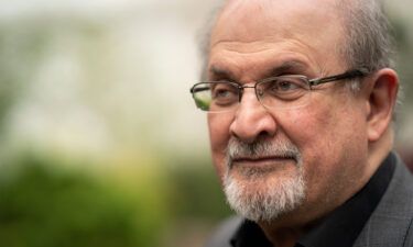 Award-winning author Salman Rushdie is awake and "articulate" following the stabbing attack in New York. Rushdie is seen here at the Cheltenham Literature Festival 2019 in Cheltenham