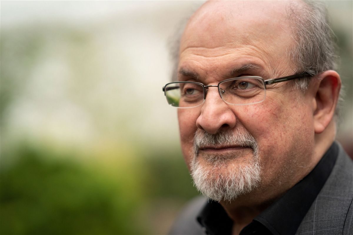 <i>David Levenson/Getty Images</i><br/>Award-winning author Salman Rushdie is awake and 