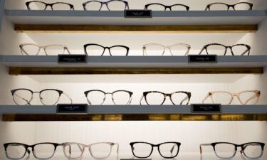 Warby Parker eyewear is displayed at a company retail store