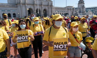 "Dreamers" rally in support of the Deferred Action for Childhood Arrivals program