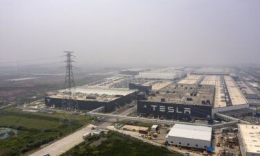 The Tesla Inc. Gigafactory in Shanghai