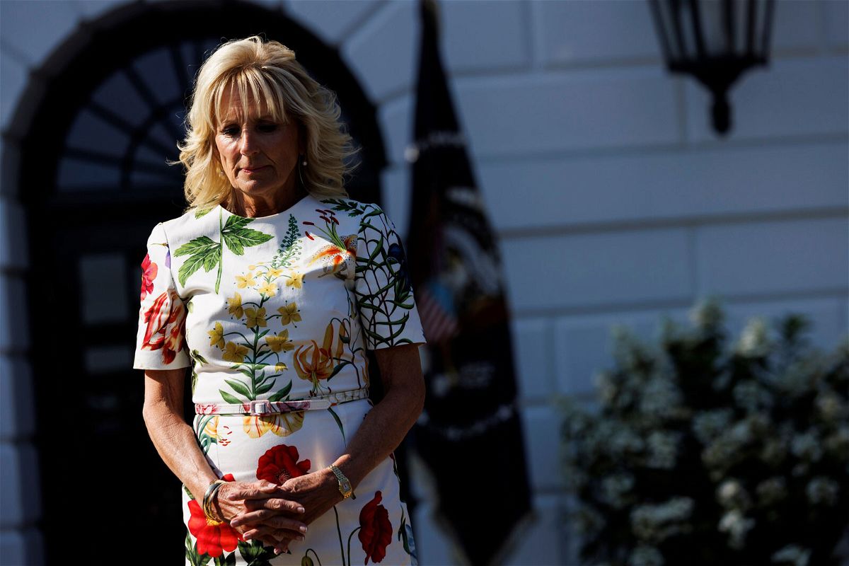 <i>Ting Shen/Bloomberg/Getty Images</i><br/>First lady Dr. Jill Biden was feeling 