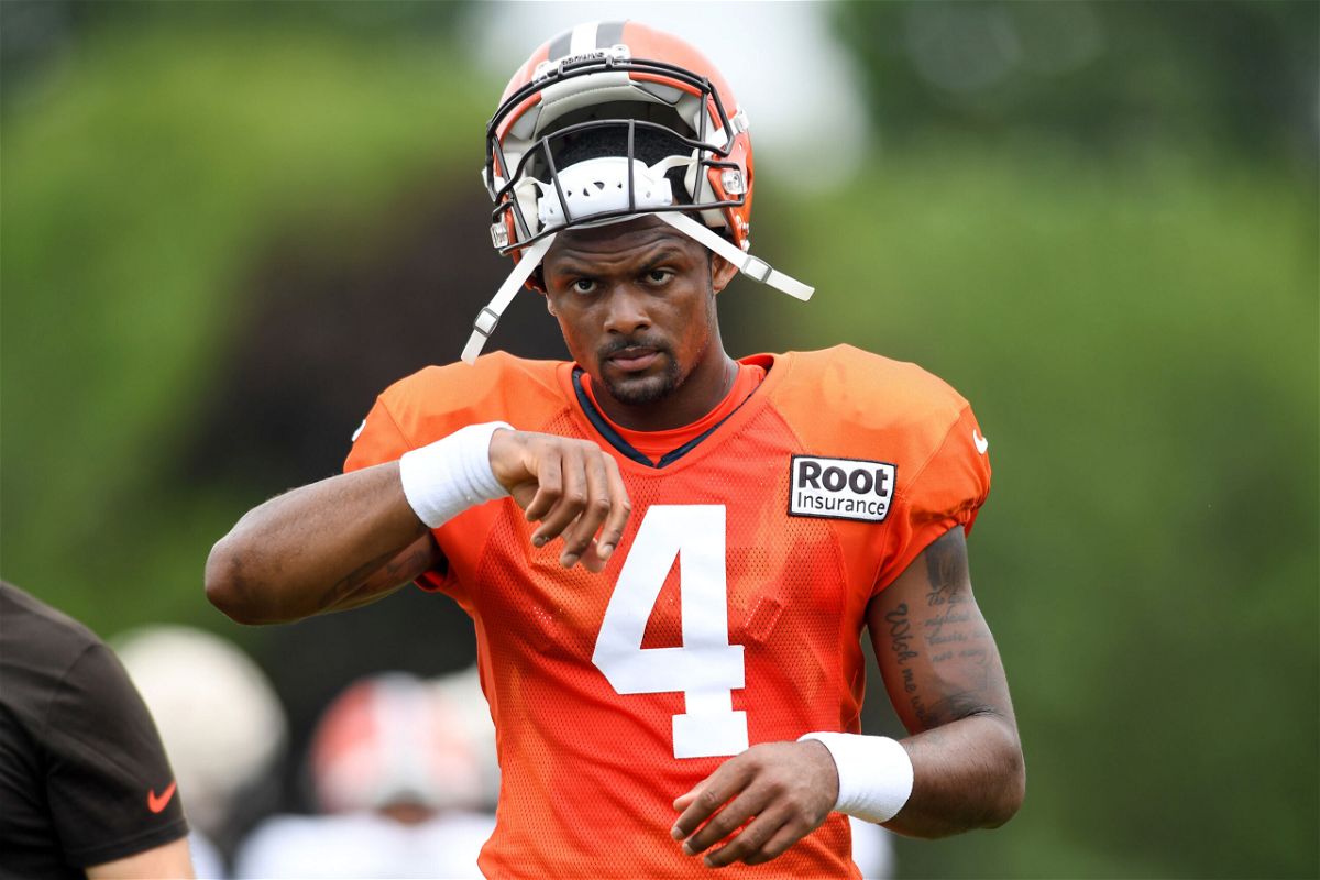 <i>Nick Cammett/Getty Images</i><br/>The NFL and the NFL Players Association have agreed to suspend Cleveland Browns quarterback Deshaun Watson