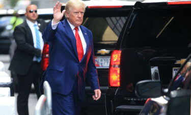 Former US President Donald Trump waves while walking to a vehicle outside of Trump Tower in New York City on August 10. Trump's legal team has asked a federal judge to appoint a "special master" to ensure the Justice Department returns any of his private documents seized during the search of Mar-a-Lago two weeks ago.