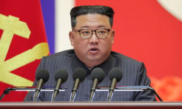 North Korea fired two cruise missiles early on August 17 from the coastal town of Onchon into waters off its west coast. North Korean leader Kim Jong Un is pictured here in Pyongyang on August 10.