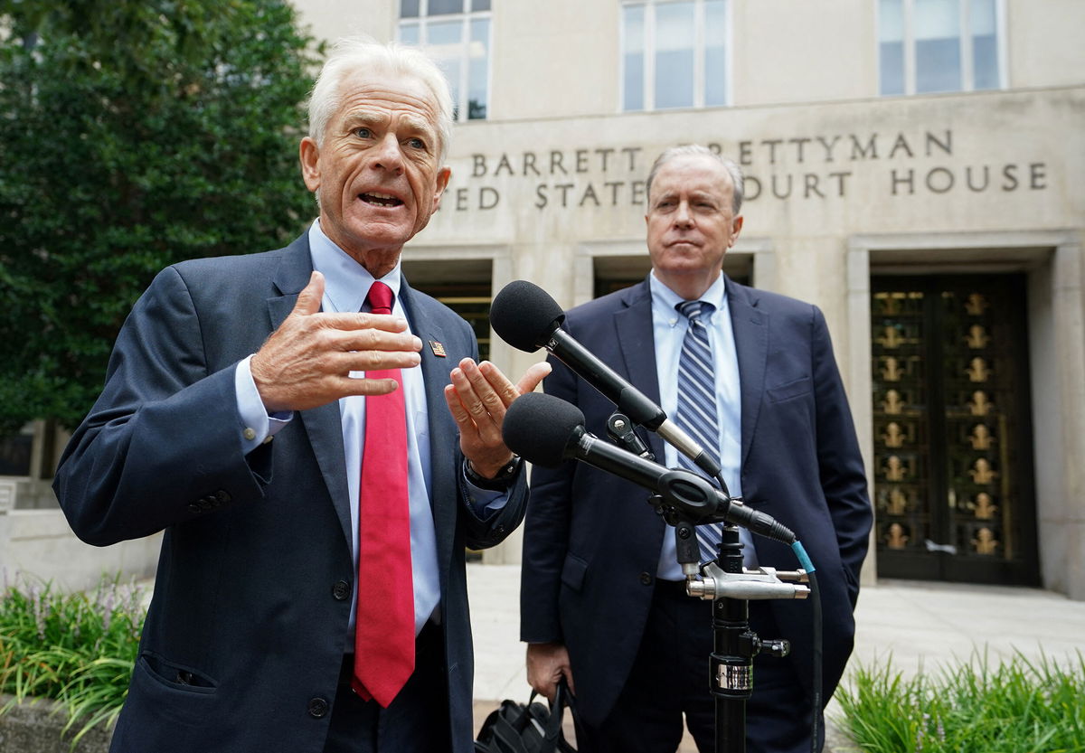 <i>Kevin Lamarque/Reuters</i><br/>Former Trump White House adviser Peter Navarro