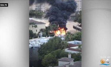 A multi-million dollar yacht caught fire in Aventura on Friday evening.