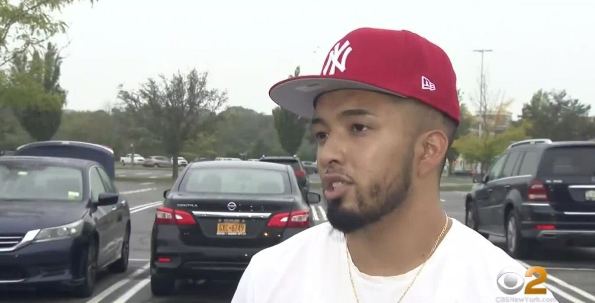<i>WCBS</i><br/>Kevin Rivera is being hailed as a hero for running into a burning home to save a family.