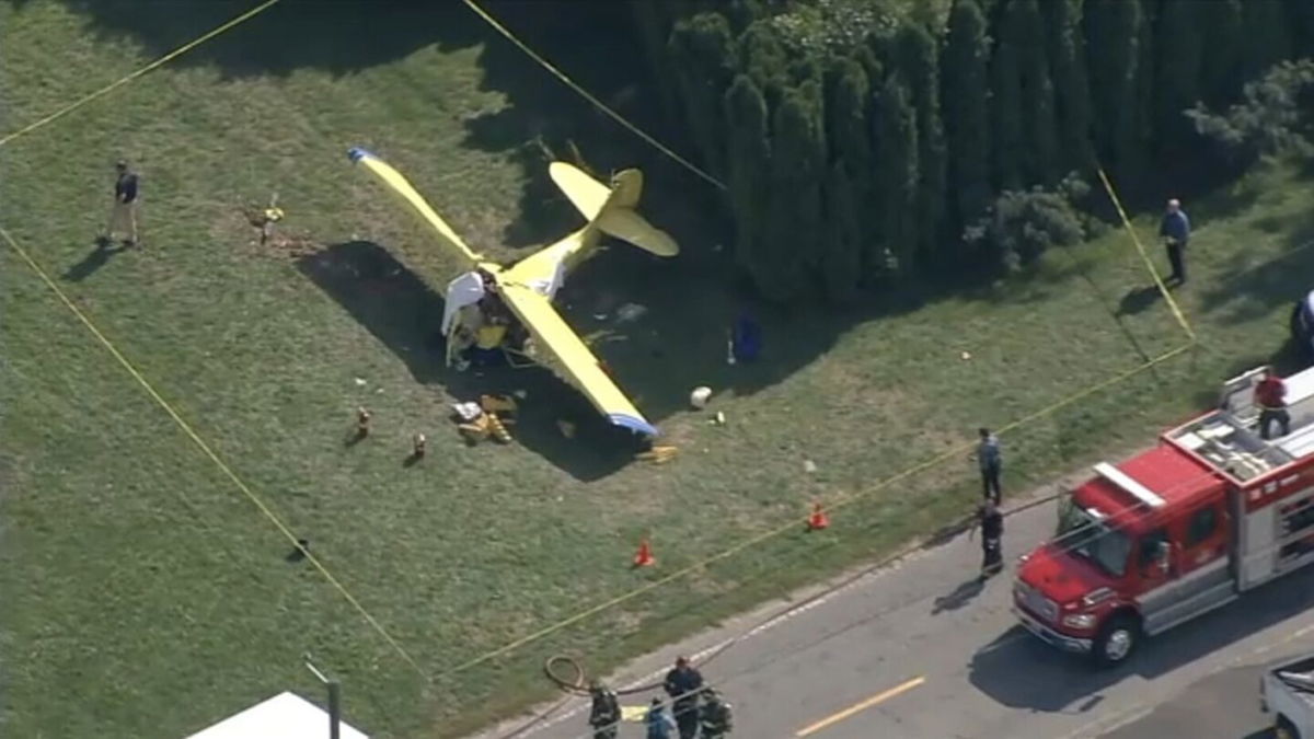 <i>WPVI</i><br/>Chopper 6 was over the scene of a plane crash in Upper Deerfield Twp.