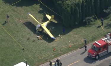 Chopper 6 was over the scene of a plane crash in Upper Deerfield Twp.