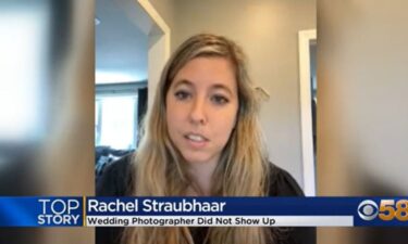 Rachel and her now-husband paid photographer Erin Lundy $3