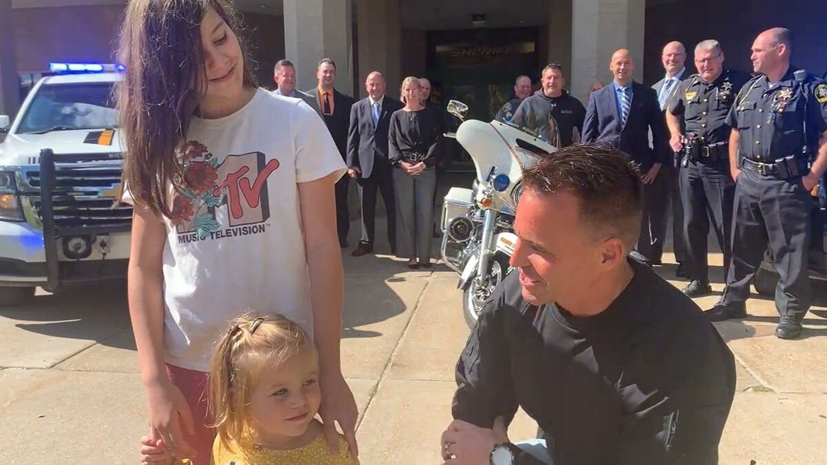 <i>Genesee County Sheriff's Office/WNEM</i><br/>A girl in Genesee County is being recognized for saving her little sister from a dog attack.