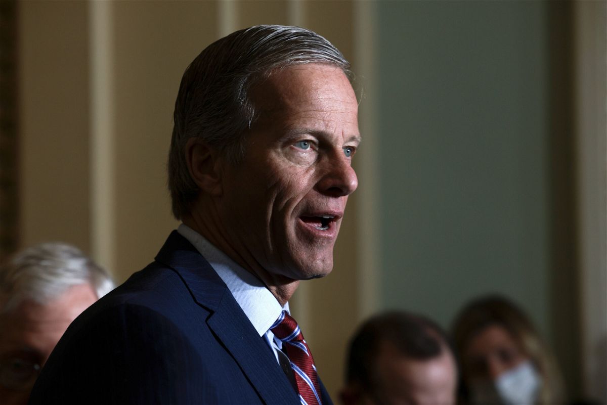 <i>Anna Moneymaker/Getty Images</i><br/>Several GOP senators raised new concerns Thursday about former President Donald Trump's handling of classified documents. Senate GOP Whip John Thune