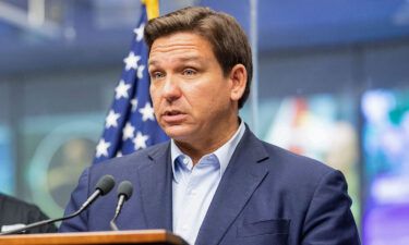 Florida Gov. Ron DeSantis speaks during a news conference ahead of Hurricane Ian at the Emergency Operations Center in Tallahassee