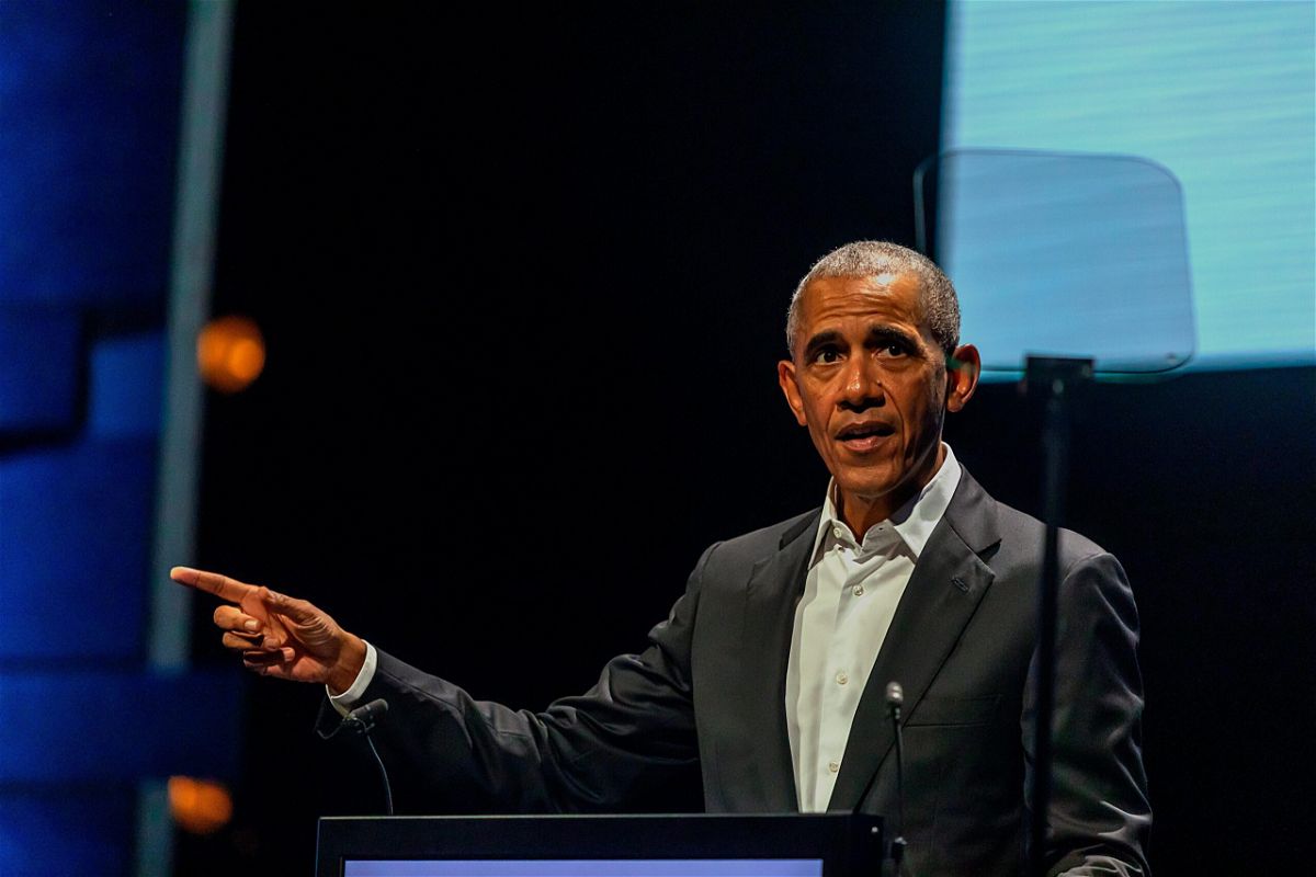 <i>Ole Jensen/Getty Images</i><br/>Former President Barack Obama