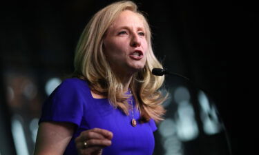 Rep. Abigail Spanberger speak in June 2019 in Richmond