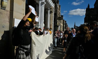 Critics of the monarchy have used the death of Queen Elizabeth II as an opportunity to protest