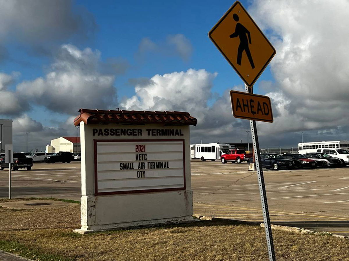 <i>Carl Juste/Miami Herald/Tribune News Service/Getty Images</i><br/>There were few signs of activity at Kelly Field in San Antonio on September 20