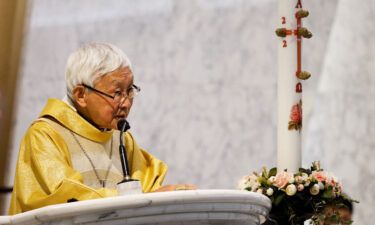 Cardinal Joseph Zen holds a Mass in Hong Kong on May 24