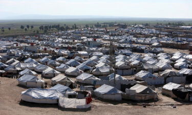 A group of ISIS militants in two vehicles rigged with suicide explosives attempted to attack the al-Hol camp in Syria. Seen here is a general view of al-Hol displacement camp in Hasaka governorate