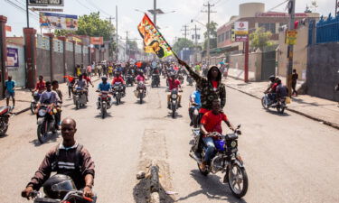 Demonstrators from different cities are seen here