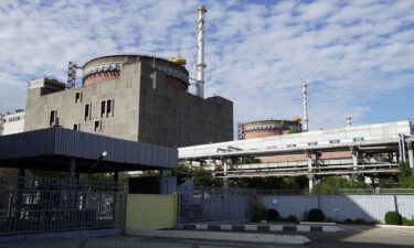 A view of Zaporizhzhia Nuclear Power Plant after operations have been completely halted on September 11 in Zaporizhzia