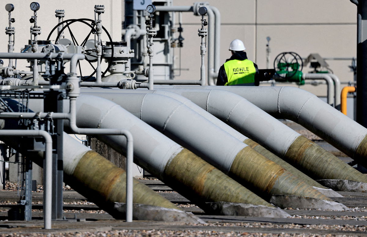 <i>Hannibal Hanschke/Reuters</i><br/>Pipes at the landfall facilities of the Nord Stream 1 in Lubmin