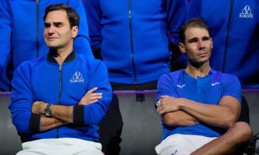 An emotional Roger Federer