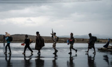 Forces in Ethiopia's Tigray region said they are ready to observe an immediate ceasefire and accept an African Union-led peace process to end a conflict with federal forces that has stretched over nearly two years. Soldiers of Tigray Defence Force are seen here in June of 2021.