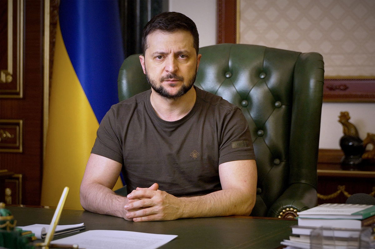 <i>President of Ukraine/ABACA/Reuters</i><br/>Ukrainian President Volodymyr Zelensky