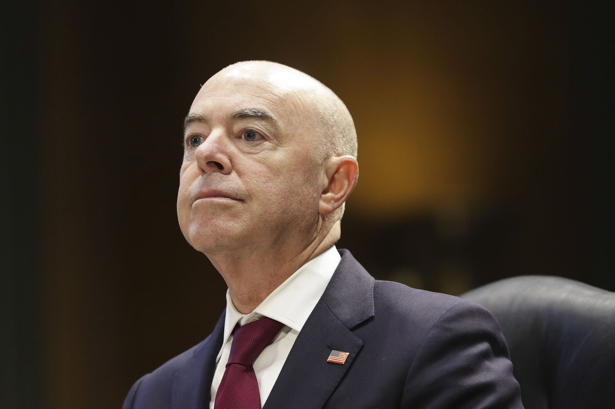 <i>Kevin Dietsch/Getty Images</i><br/>Homeland Security Secretary Alejandro Mayorkas