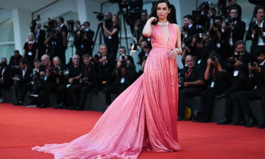 Ana de Armas arrives on September 8 for the screening of the film "Blonde" at the Venice Film Festival.