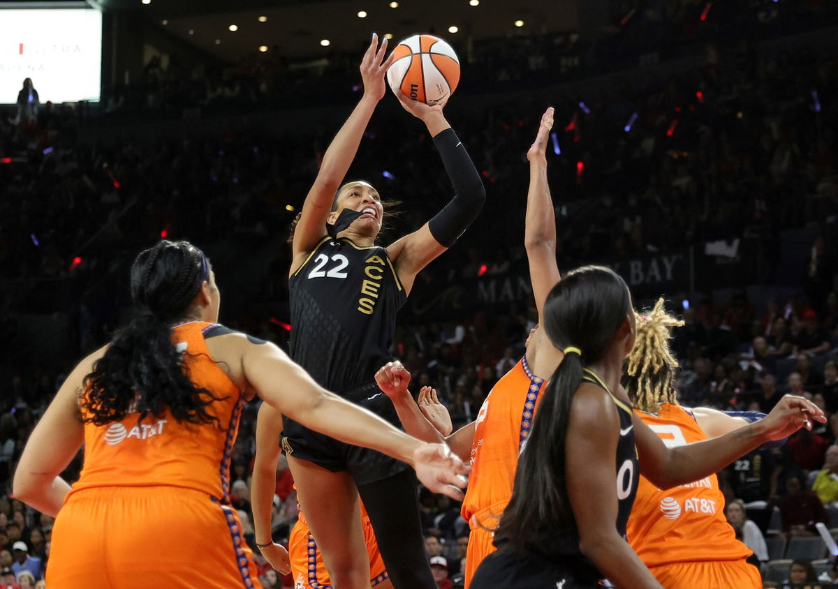 <i>Ethan Miller/Getty Images</i><br/>MVP A'ja Wilson scored 24 points.