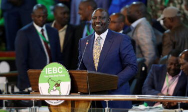 Kenya's Deputy President William Ruto speaks in Nairobi on August 15.