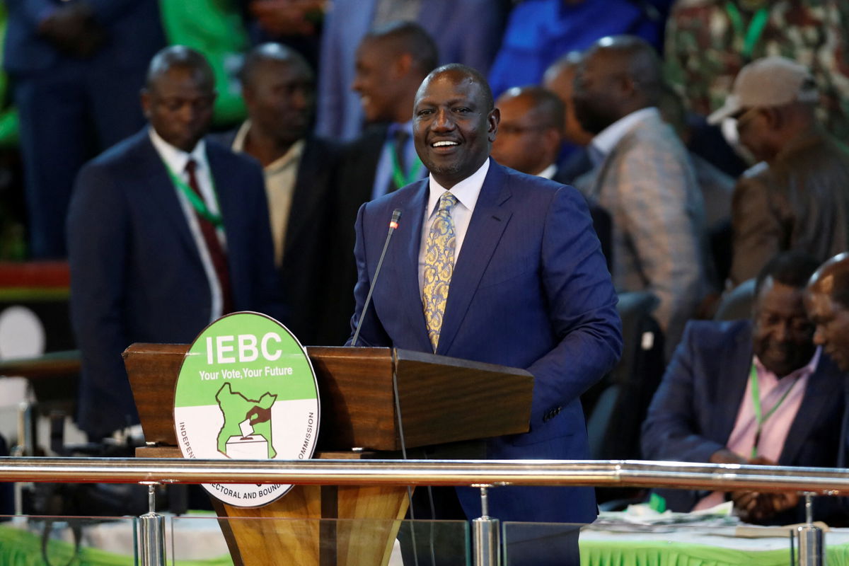 <i>Thomas Mukoya/Reuters</i><br/>Kenya's Deputy President William Ruto speaks in Nairobi on August 15.