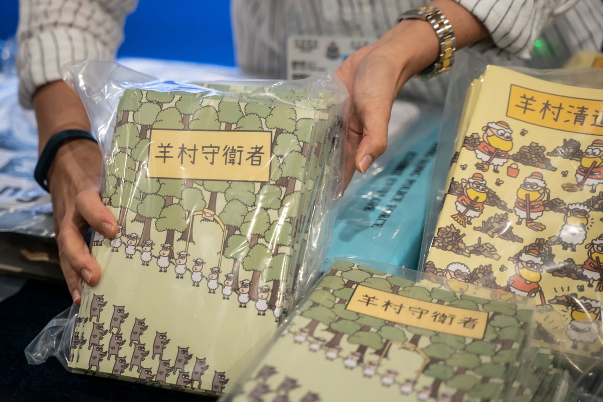 <i>Anthony Kwan/Getty Images</i><br/>A Hong Kong police press conference on July 22