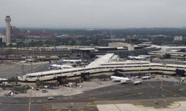 A United Airlines flight made an emergency landing at New Jersey's Newark airport after circling over the Atlantic.