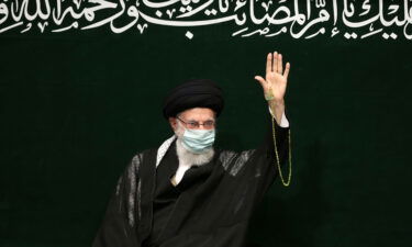 Iranian Supreme Leader Ali Khamenei wore a mask during his Saturday appearance.