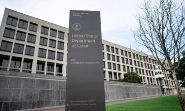 The building of the U.S. Department of Labor is seen here in August 2021 in Washington