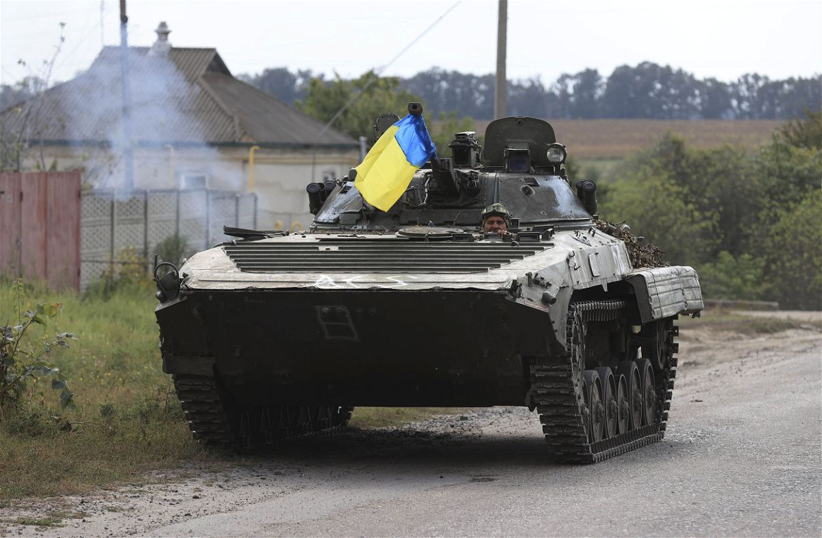 <i>Metin Aktas/Anadolu Agency/Getty Images</i><br/>A tank of the Ukrainian Army advances to the fronts in the northeastern areas of Kharkiv
