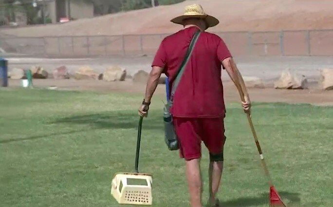 <i>KVVU</i><br/>It’s not every day you find someone willing to clean up trash and dog poop seven days a week at a dog park. However