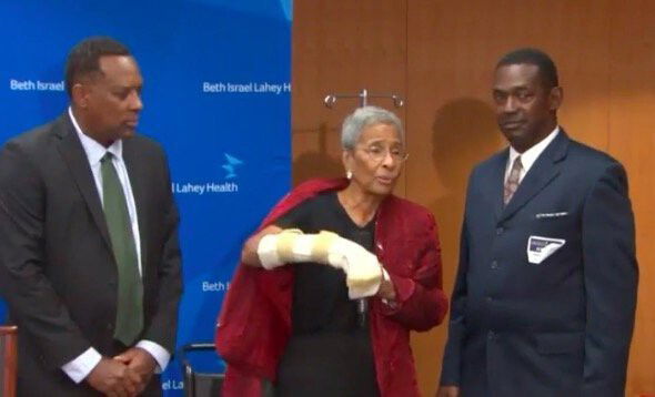 <i>WCVB</i><br/>A 91-year-old Massachusetts civil rights pioneer who was stabbed in Boston last week explained how she survived the attack before she was released from the hospital on October 19. Jean McGuire