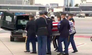 The remains of a soldier from Massachusetts