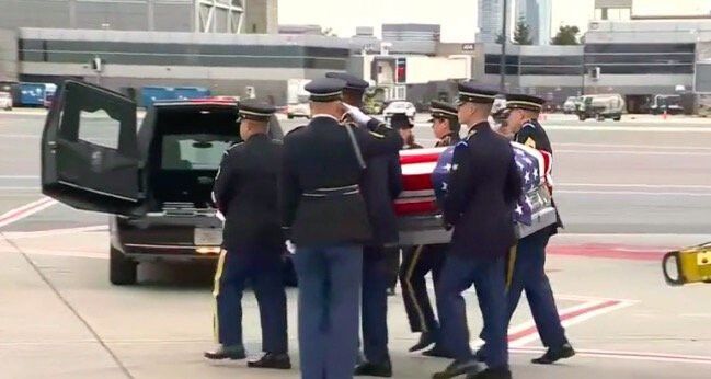 <i>WCVB</i><br/>The remains of a soldier from Massachusetts