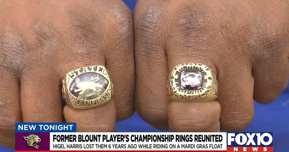 <i>WALA</i><br/>A former Blount football player was reunited with his high school championship rings.