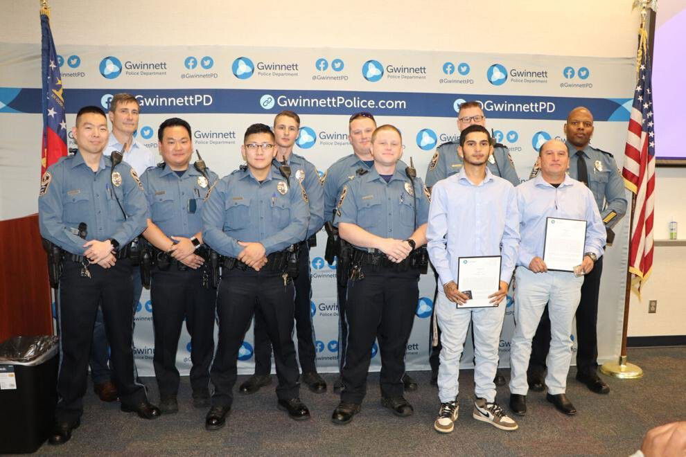 <i>Gwinnett County Police/Gwinnett Daily Post</i><br/>Gwinnett County Police officials recognized Otto Ortiz