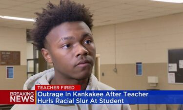 The 15-year-old student said he was shocked to hear the racial slur come from his teacher's mouth.